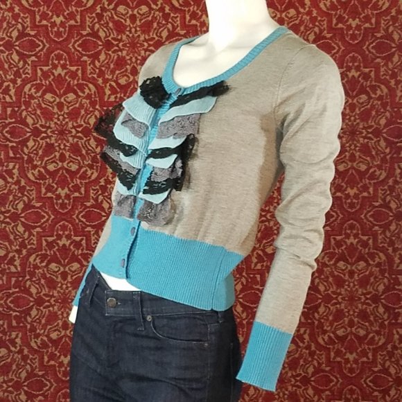 NICK & MO gray cardigan S⤵️🕕 - Picture 3 of 7